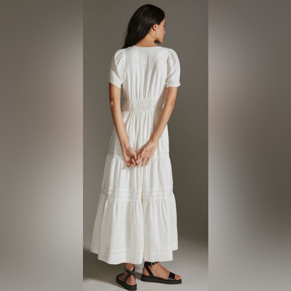 Anthropologie Somerset Linen Maxi Dress - Picture 2 of 10